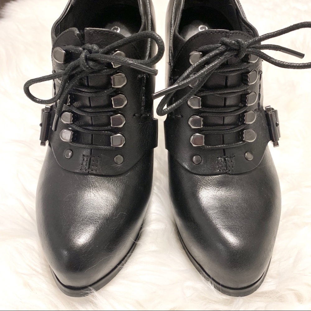 Guess by Marciano Neva black leather oxford bootie - Picture 2 of 8